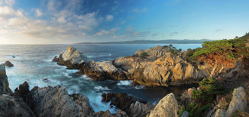 Wall Art - Photograph - Panoramic Of Point Lobos State Natural Reserve, Big Sur by David Noton / Naturepl.com
