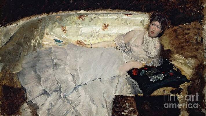 Wall Art - Painting - Pearl And Shell By Giuseppe De Nittis by Giuseppe Or Joseph De Nittis