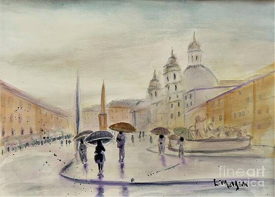 Piazza Navona Roma by Laurie Morgan Piazza Navona Roma by Laurie Morgan