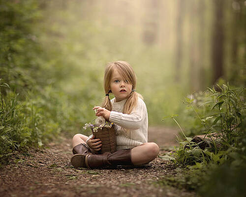 Wall Art - Photograph - Pigtails by Annie Whitehead