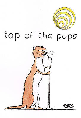 Wall Art - Drawing - Pop Goes The Weasel by Gordon Gurvan