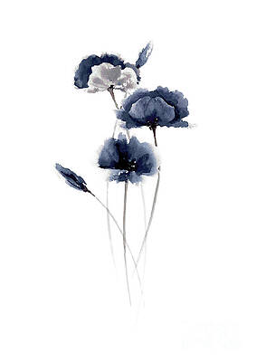 Minimalist Flower Paintings Fine Art America