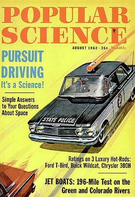 Wall Art - Mixed Media - Popular Science Magazine Cover August 1962 Issue by Popular Science