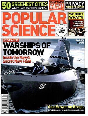 Wall Art - Digital Art - Popular Science Magazine Cover March 2008 by Popular Science