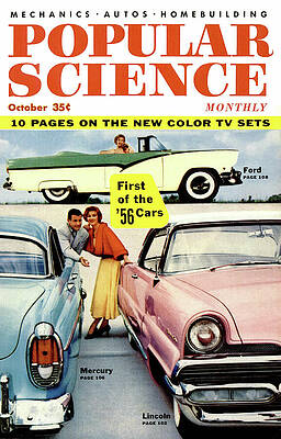 Wall Art - Photograph - Popular Science Magazine Cover October 1955 Issue by Popular Science