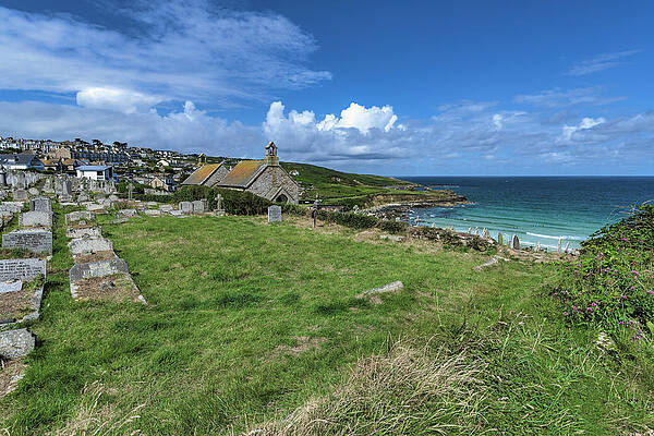 Porthmeor from barnoon - St Ives Cornwall by Eddy Kinol Porthmeor from barnoon - St Ives Cornwall by Eddy Kinol