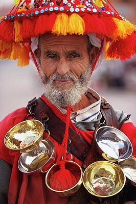Wall Art - Photograph - Portrait Of A Street Vendor, Marrakesh by Dreampictures