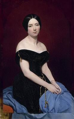 Wall Art - Painting - Portrait Of Madame Edouard Caillard by Ary Scheffer