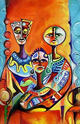 Prints Site From True African Art Com Abstract African Paintings