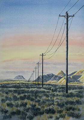 Telephone Poles Paintings Fine Art America