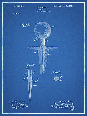 Pp165- Blueprint Paper Clip Patent Poster Digital Art by Cole