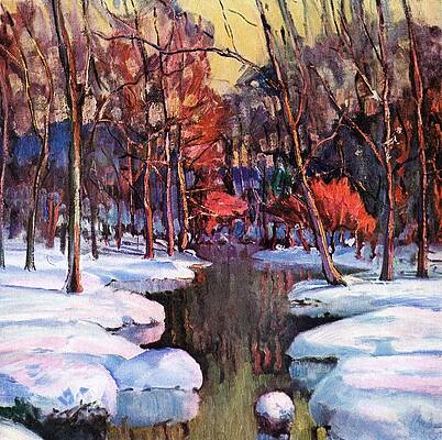 Wall Art - Drawing - Prelude To Spring by Baum
