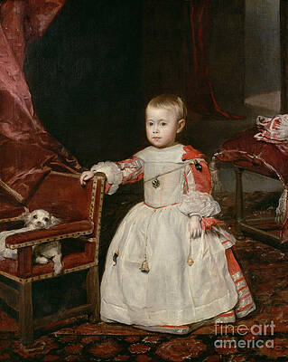 Wall Art - Painting - Prince Philip Prospero (1657-61), 1659 (oil On Canvas) by Diego Rodriguez De Silva Y Velazquez