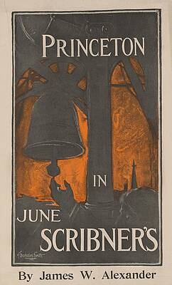 Wall Art - Painting - Princeton In June Scribners By James W. Alexander by Frank Berkeley Smith