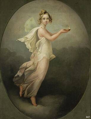 Wall Art - Painting - Psyche by Johann Heinrich Beck
