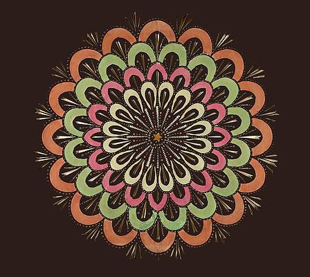 Wall Art - Painting - Radiating Raindrop Pattern by Anonymous