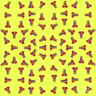 Rainbow Elephant Pattern Yellow by Diego Taborda Rainbow Elephant Pattern Yellow by Diego Taborda