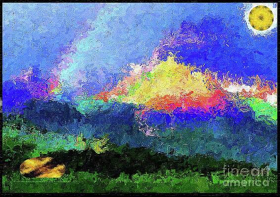Wall Art - Mixed Media - Rainbow Mountain - Breaking the Gridlock of Hate Number 5 by Aberjhani
