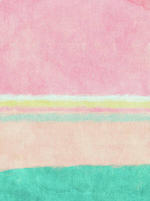 Wall Art - Digital Art - Rectangle Beach Blocks Of Color I by Sd Graphics Studio