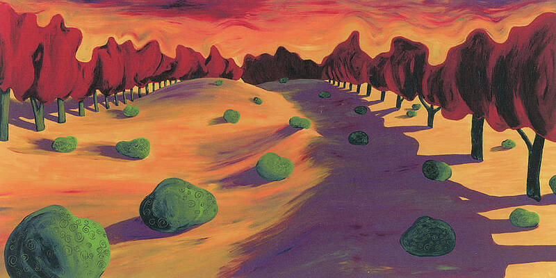 Sunset Shadows Drawings Fine Art America