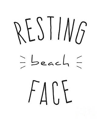 Wall Art - Digital Art - Resting Beach Face by Flippin Sweet Gear