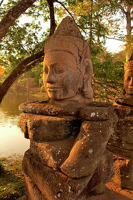 Wall Art - Photograph - Restored Head Of Deva by Jim Simmen