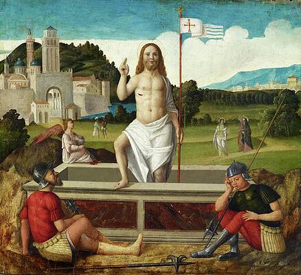 Wall Art - Painting - Resurrection Of Christ by Francesco Di Simone Da Santacroce