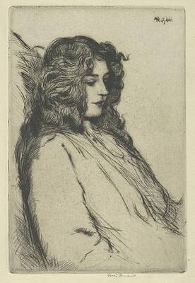 Wall Art - Drawing - Retrospection by Ernest Haskell