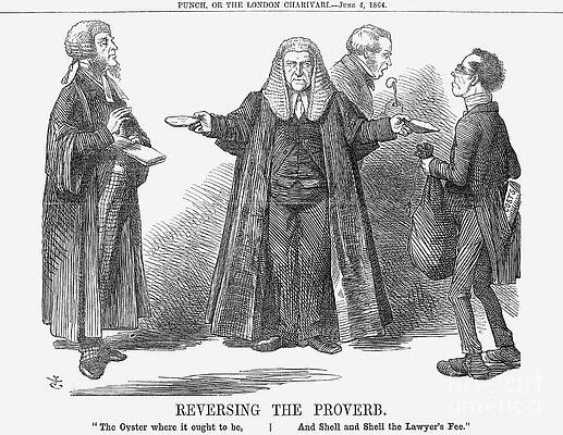 Wall Art - Drawing - Reversing The Proverb, 1864. Artist by Print Collector