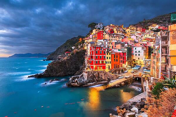 Wall Art - Photograph - Riomaggiore, Italy, In The Cinque Terre by Sean Pavone