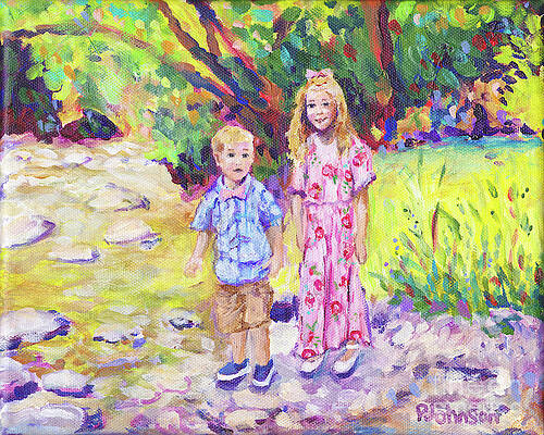 River Visitors by Peggy Johnson River Visitors by Peggy Johnson