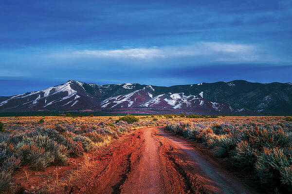 Wall Art - Photograph - Road to Sangre de Cristo Mountain Range by Robert FERD Frank