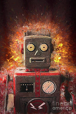 Robot on fire by Brian Vegas Robot on fire by Brian Vegas