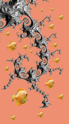 Wall Art - Mixed Media - Robotic Angler Version Two by Shelli Fitzpatrick
