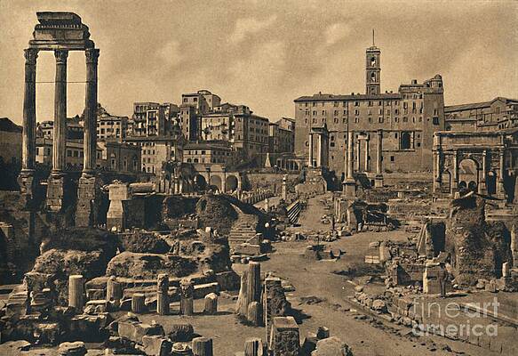 View of the Site of the ancient Roman Forum, from Views of Rome | The Art  Institute of Chicago