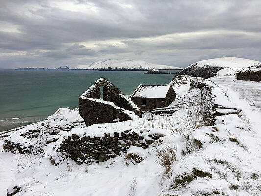 Ruins at Coumeenoole following snowfall by George Jackson Ruins at Coumeenoole following snowfall by George Jackson