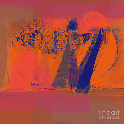 Wall Art - Mixed Media - Sailing  with Pythagoras No. 5 by Zsanan Studio