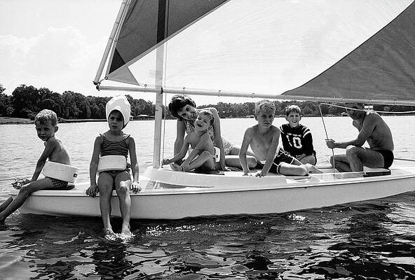 Wall Art - Photograph - Sailing With The Anders family by Ralph Morse