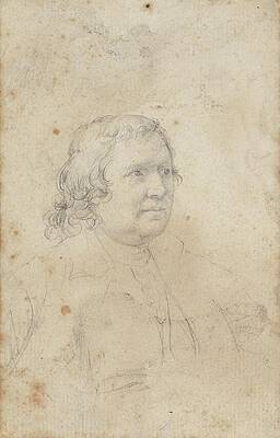 Wall Art - Drawing - Samuel Chase by John Trumbull