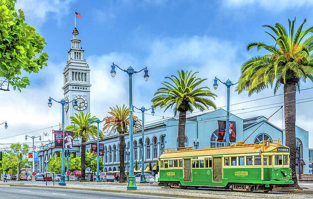 San Francisco Ferry Building Paintings Fine Art America