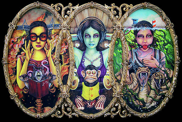 See No Evil Hear No Evil Speak No Evil by Mike Vanderhoof KINGMIKEV.COM by Michael Vanderhoof
