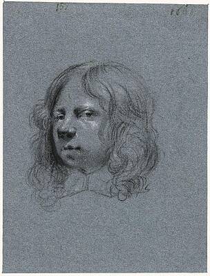 Wall Art - Painting - Self-portrait of Moses ter Borch, to the left. by Moses ter Borch