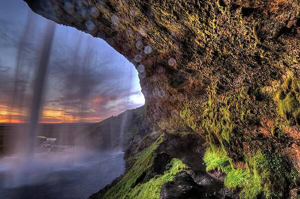 Wall Art - Digital Art - Seljalandsfoss Waterfall, Iceland by Manfred Delpho