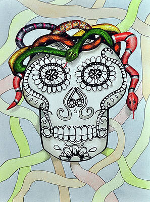 Wall Art - Painting - Serpientes by Charlsie Kelly