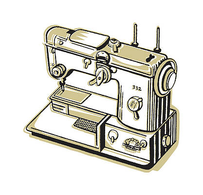 Singer sewing machine Drawing by Mircea Pop  Saatchi Art