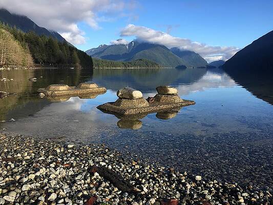 Shoreline Calm - Alouette Lake, Golden Ears Provincial Park - British Columbia by IAN MCADIE Shoreline Calm - Alouette Lake, Golden Ears Provincial Park - British Columbia by IAN MCADIE