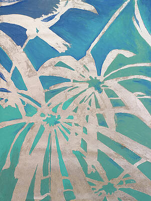 Wall Art - Painting - Silver Palms I by Patricia Pinto