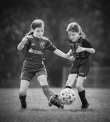 Wall Art - Photograph - Soccer Girls by Li Jian