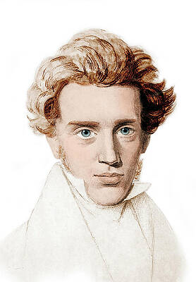 Wall Art - Photograph - Soren Kierkegaard, Danish Philosopher by Science Source