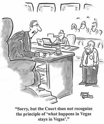 Wall Art - Drawing - Sorry, But The Court Does Not Recognize The Principle by Jonny Hawkins